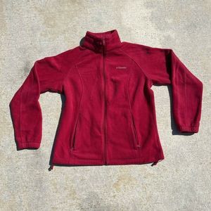 Columbia Women's Magenta Fleece Zip Up Size Large